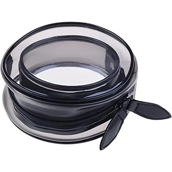 Clear Round Makeup Bag - Clear Round Makeup Bag - Image 1 of 3