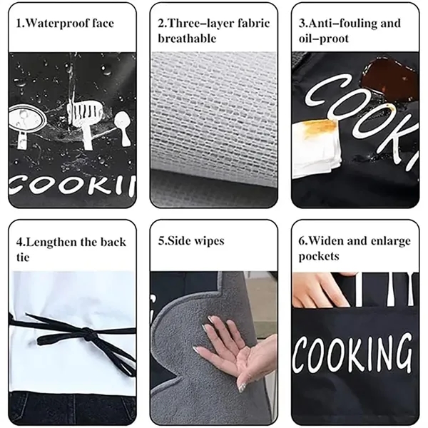 Waterproof and Oil Proof Cooking Apron - Waterproof and Oil Proof Cooking Apron - Image 3 of 7