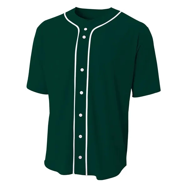 A4 Youth Short Sleeve Full Button Baseball Jersey - A4 Youth Short Sleeve Full Button Baseball Jersey - Image 42 of 72