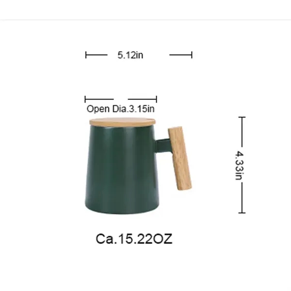 Ceramic Mug With Wooden Handle - Ceramic Mug With Wooden Handle - Image 6 of 6