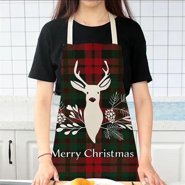 Christmas Kitchen Cooking Aprons - Christmas Kitchen Cooking Aprons - Image 1 of 3