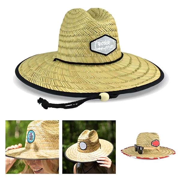 Straw Hat W/  Sunglasses - Straw Hat W/  Sunglasses - Image 0 of 10