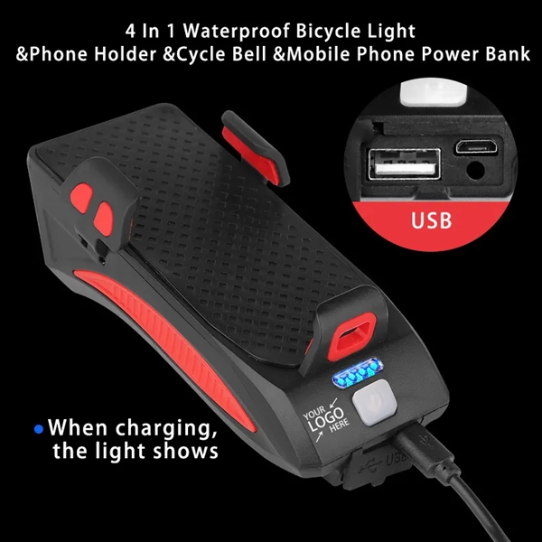 Multifunctional bicycle headlight holder power bank - Multifunctional bicycle headlight holder power bank - Image 4 of 7