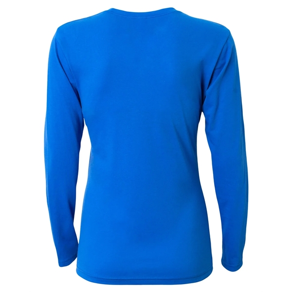 A4 Ladies' Long-Sleeve Softek V-Neck T-Shirt - A4 Ladies' Long-Sleeve Softek V-Neck T-Shirt - Image 13 of 47