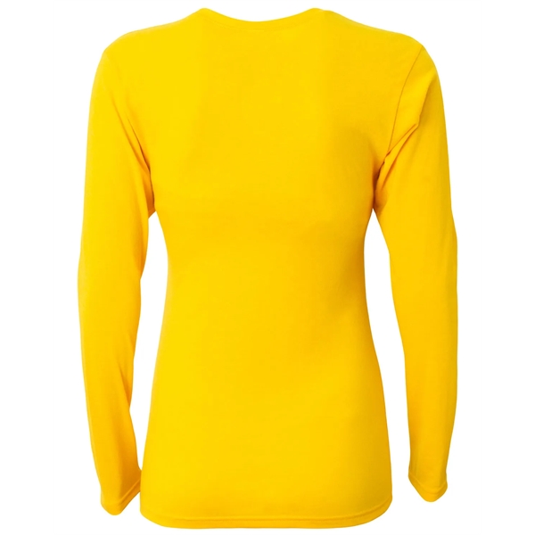 A4 Ladies' Long-Sleeve Softek V-Neck T-Shirt - A4 Ladies' Long-Sleeve Softek V-Neck T-Shirt - Image 19 of 47