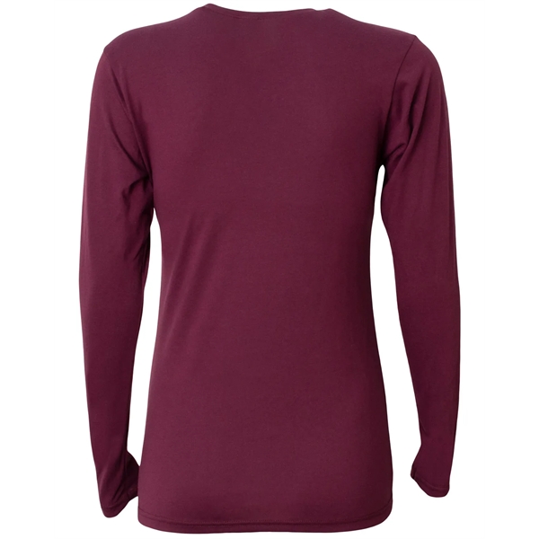 A4 Ladies' Long-Sleeve Softek V-Neck T-Shirt - A4 Ladies' Long-Sleeve Softek V-Neck T-Shirt - Image 34 of 47