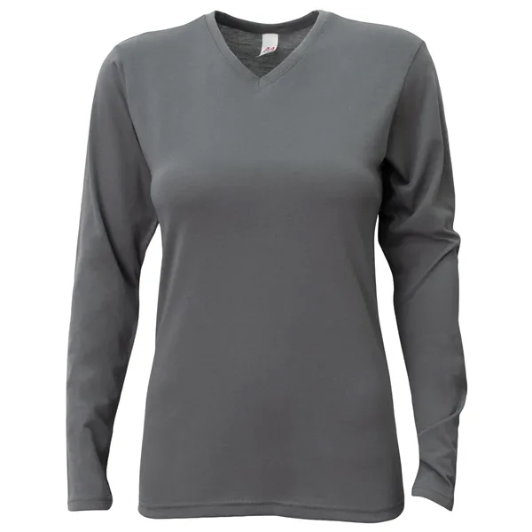 A4 Ladies' Long-Sleeve Softek V-Neck T-Shirt - A4 Ladies' Long-Sleeve Softek V-Neck T-Shirt - Image 39 of 47