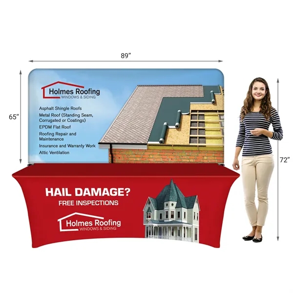 8' Table Cover Half Wall Kit - 8' Table Cover Half Wall Kit - Image 4 of 10