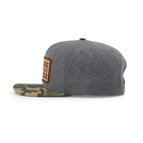 Richardson 510 Acrylic-Wool Blend Flatbill Snapback Hat - Richardson 510 Acrylic-Wool Blend Flatbill Snapback Hat - Image 27 of 28