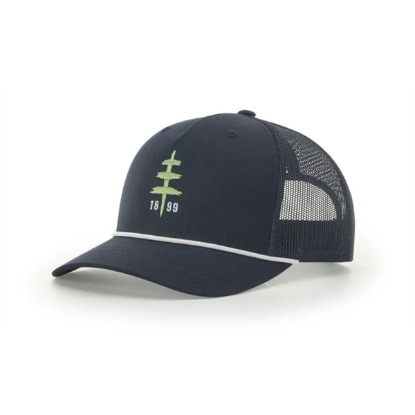 Richardson 112FPR Five Panel Trucker Hat with Rope - Richardson 112FPR Five Panel Trucker Hat with Rope - Image 15 of 17