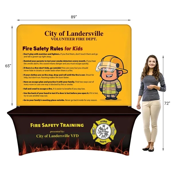 8' Table Cover Full Wall Kit - 8' Table Cover Full Wall Kit - Image 4 of 10