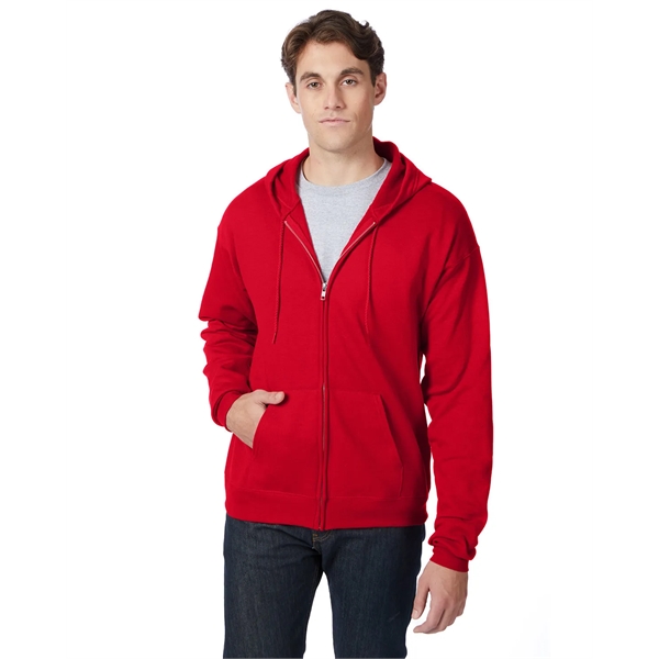 Hanes Adult EcoSmart® Full-Zip Hooded Sweatshirt - Hanes Adult EcoSmart® Full-Zip Hooded Sweatshirt - Image 29 of 53