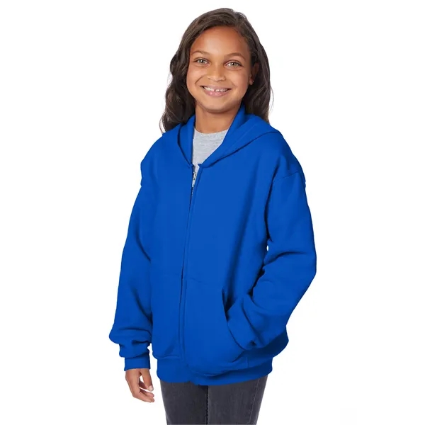 Hanes Youth EcoSmart® Full-Zip Hooded Sweatshirt - Hanes Youth EcoSmart® Full-Zip Hooded Sweatshirt - Image 55 of 55