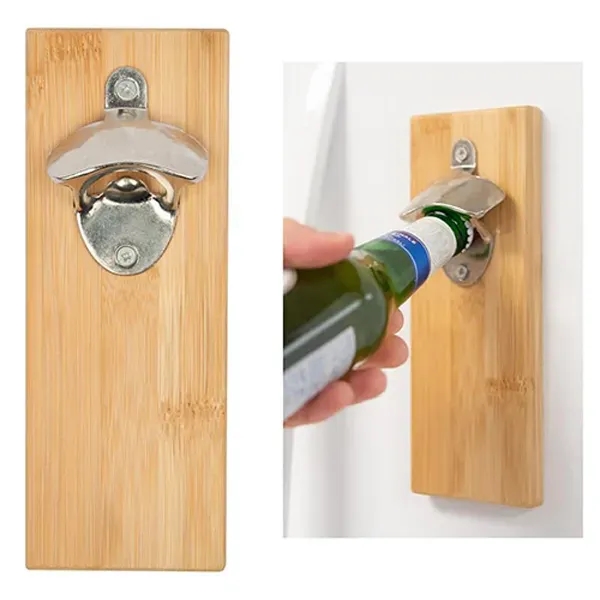 Bamboo Wall Mounted Bottle Opener - Bamboo Wall Mounted Bottle Opener - Image 1 of 1
