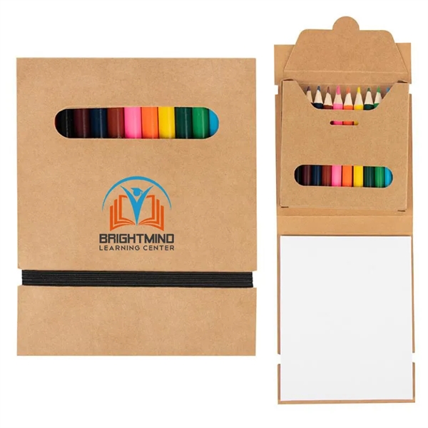 12-Piece Colored Pencil Set with Kraft Paper - 12-Piece Colored Pencil Set with Kraft Paper - Image 0 of 1