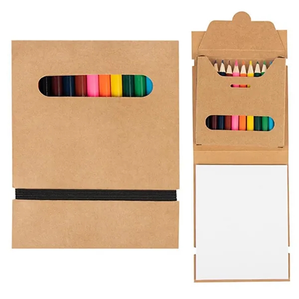 12-Piece Colored Pencil Set with Kraft Paper - 12-Piece Colored Pencil Set with Kraft Paper - Image 1 of 1