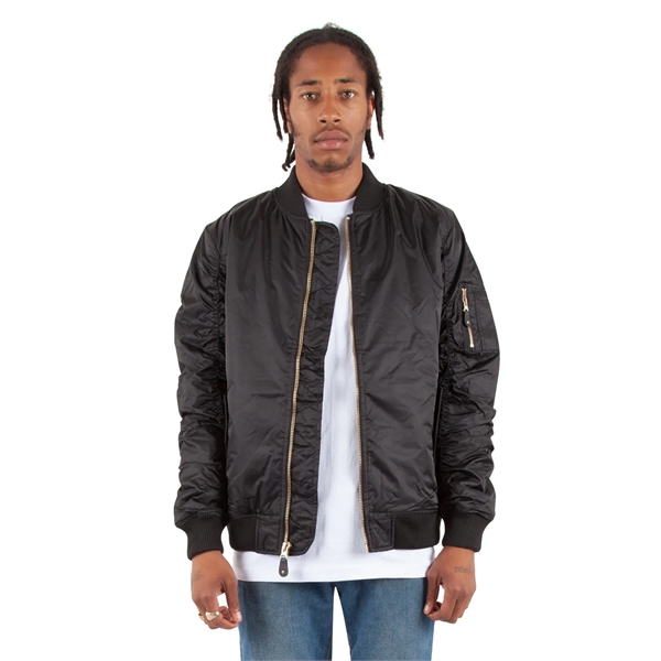Shaka Wear Adult Bomber Jacket - Shaka Wear Adult Bomber Jacket - Image 3 of 5