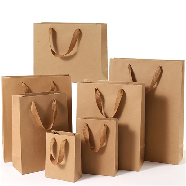 Kraft Paper Shopping Bag - Kraft Paper Shopping Bag - Image 2 of 4