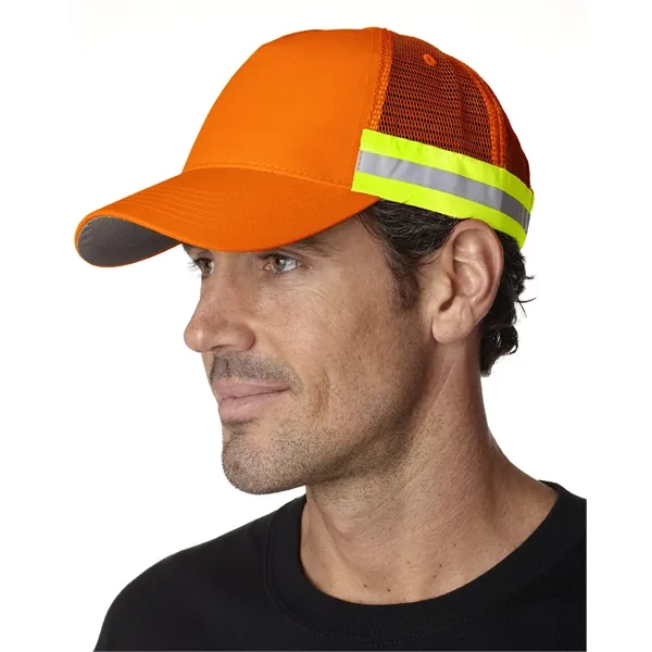 Adams Trucker Reflector High-Visibility Constructed Cap - Adams Trucker Reflector High-Visibility Constructed Cap - Image 13 of 16