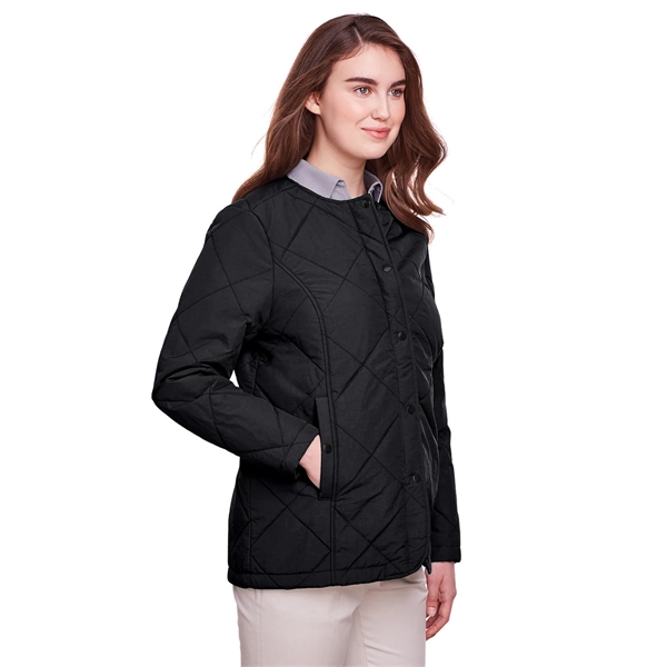 UltraClub Ladies' Dawson Quilted Hacking Jacket - UltraClub Ladies' Dawson Quilted Hacking Jacket - Image 11 of 17