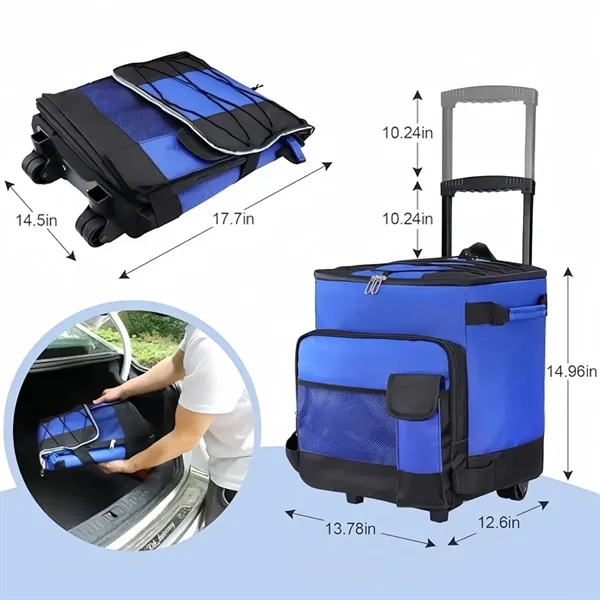 Leakproof Rolling Cooler For Camping - Leakproof Rolling Cooler For Camping - Image 2 of 2