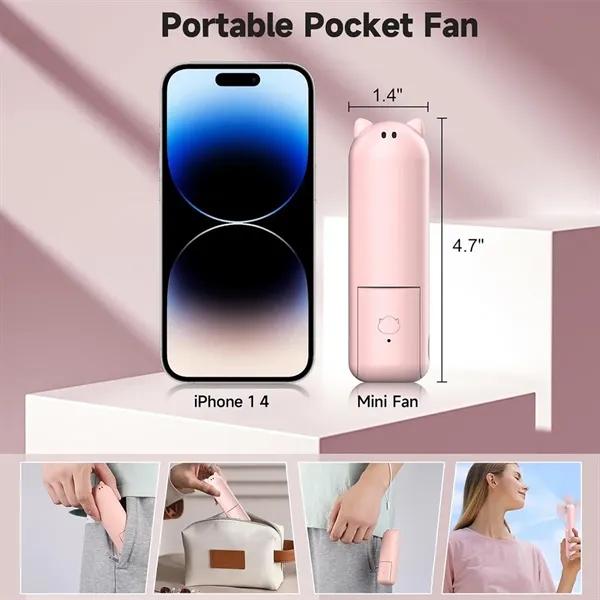 Portable Foldable Fan With Power Bank - Portable Foldable Fan With Power Bank - Image 2 of 4