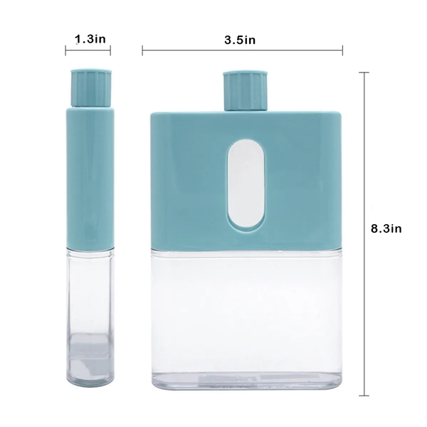 A5 Paper Flat Plastic Water Bottles - A5 Paper Flat Plastic Water Bottles - Image 1 of 1