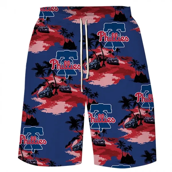 MEN'S FULL COLOR DYE SUBLIMATION BOARD SHORTS - MEN'S FULL COLOR DYE SUBLIMATION BOARD SHORTS - Image 2 of 7