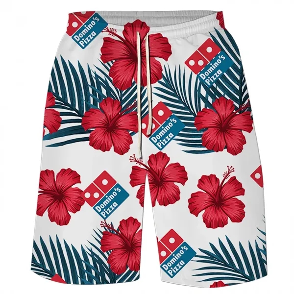 MEN'S FULL COLOR DYE SUBLIMATION BOARD SHORTS - MEN'S FULL COLOR DYE SUBLIMATION BOARD SHORTS - Image 4 of 7