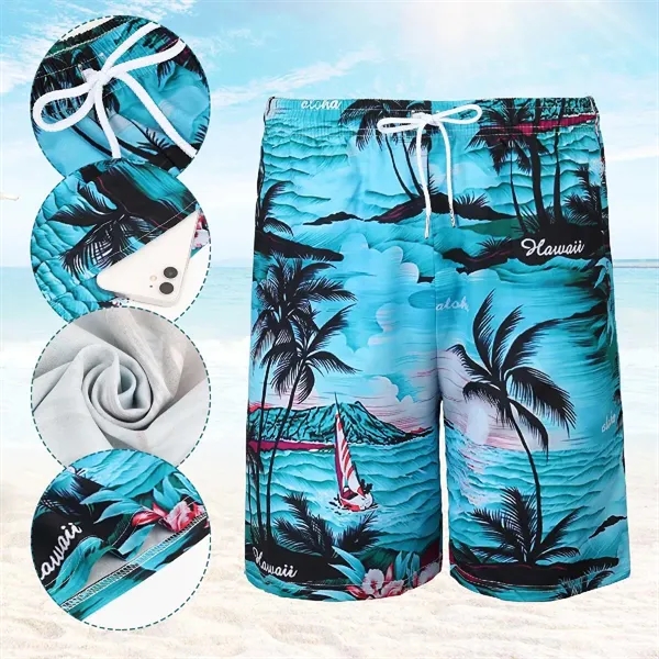 MEN'S FULL COLOR DYE SUBLIMATION BOARD SHORTS - MEN'S FULL COLOR DYE SUBLIMATION BOARD SHORTS - Image 0 of 7