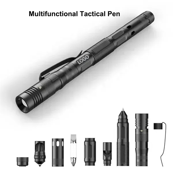 Multifunctional Outdoor Camping Adventure Tactical Pen - Multifunctional Outdoor Camping Adventure Tactical Pen - Image 0 of 4