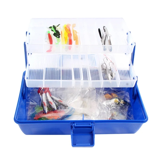 3 Layers Fishing Tackle Box Organizer - 3 Layers Fishing Tackle Box Organizer - Image 1 of 3