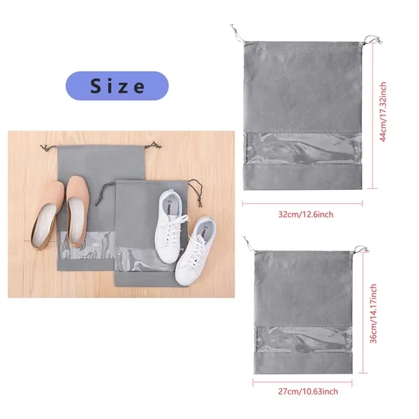 Non-woven Shoes Storage Bags Bundle Pockets Travel Dustproof - Non-woven Shoes Storage Bags Bundle Pockets Travel Dustproof - Image 1 of 4