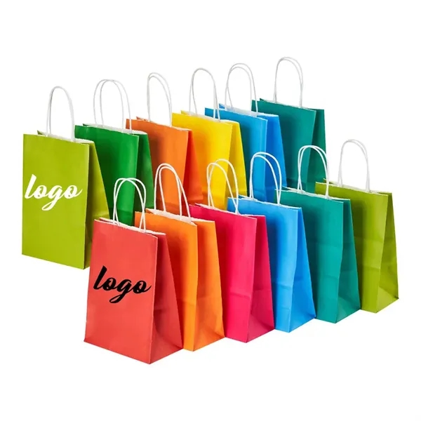 Custom Logo Gift Bags with Handles Multiple Uses - Custom Logo Gift Bags with Handles Multiple Uses - Image 0 of 4