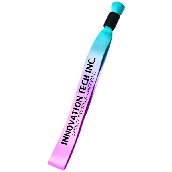 0.50" Sublimated Event Wristband with Locking Bead - 0.50" Sublimated Event Wristband with Locking Bead - Image 0 of 2