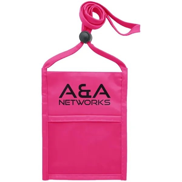 Premium Double Window Pouch Neck Wallet - Premium Double Window Pouch Neck Wallet - Image 20 of 31