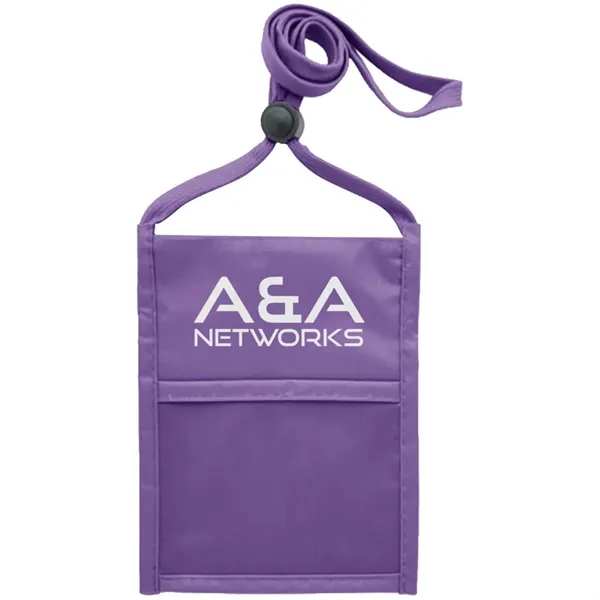 Premium Double Window Pouch Neck Wallet - Premium Double Window Pouch Neck Wallet - Image 26 of 31