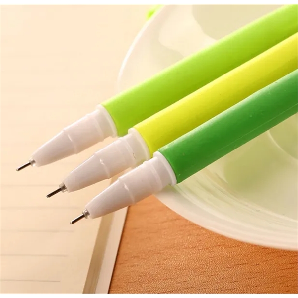 Silicone Pens with Green Leaf-like Grass Blade Design - Silicone Pens with Green Leaf-like Grass Blade Design - Image 1 of 3