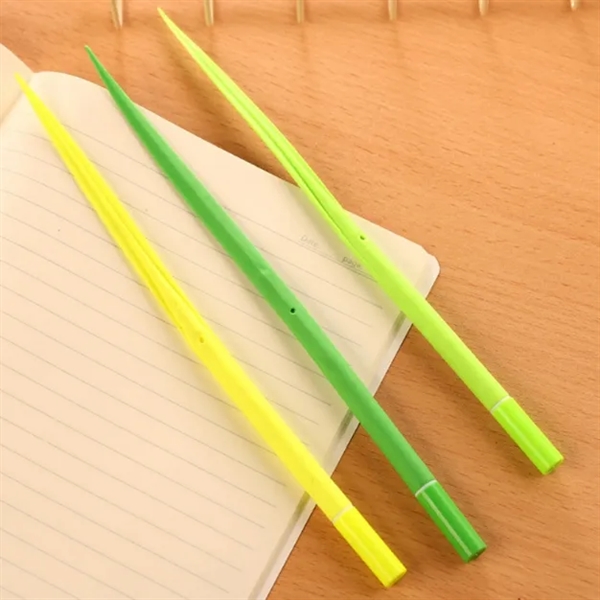 Silicone Pens with Green Leaf-like Grass Blade Design - Silicone Pens with Green Leaf-like Grass Blade Design - Image 3 of 3