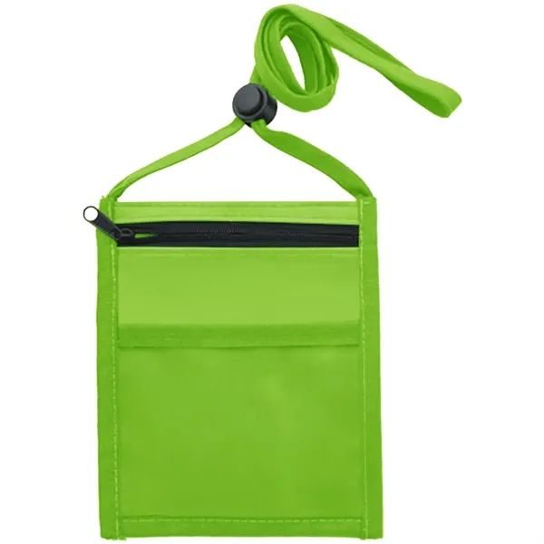 Nylon Pouch with Front Zipper Pocket - Nylon Pouch with Front Zipper Pocket - Image 9 of 33