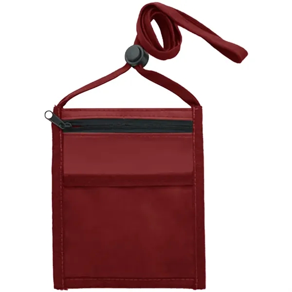 Nylon Pouch with Front Zipper Pocket - Nylon Pouch with Front Zipper Pocket - Image 10 of 33