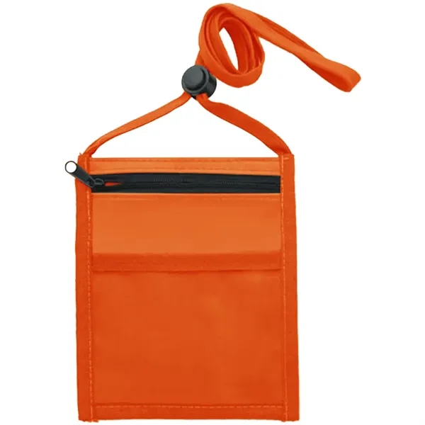 Nylon Pouch with Front Zipper Pocket - Nylon Pouch with Front Zipper Pocket - Image 12 of 33