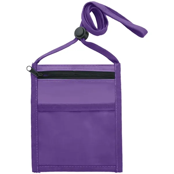 Nylon Pouch with Front Zipper Pocket - Nylon Pouch with Front Zipper Pocket - Image 13 of 33