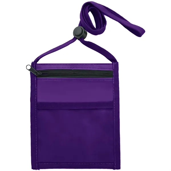 Nylon Pouch with Front Zipper Pocket - Nylon Pouch with Front Zipper Pocket - Image 16 of 33