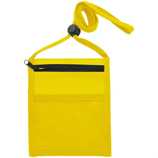 Nylon Pouch with Front Zipper Pocket - Nylon Pouch with Front Zipper Pocket - Image 18 of 33