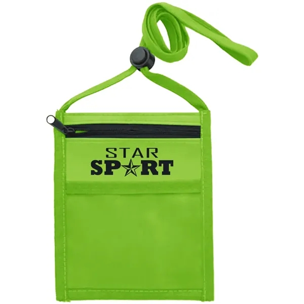 Nylon Pouch with Front Zipper Pocket - Nylon Pouch with Front Zipper Pocket - Image 24 of 33