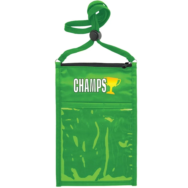 Large Double Pouch Neck Wallet - Large Double Pouch Neck Wallet - Image 20 of 32