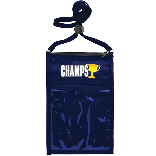 Large Double Pouch Neck Wallet - Large Double Pouch Neck Wallet - Image 25 of 32