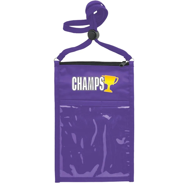 Large Double Pouch Neck Wallet - Large Double Pouch Neck Wallet - Image 27 of 32