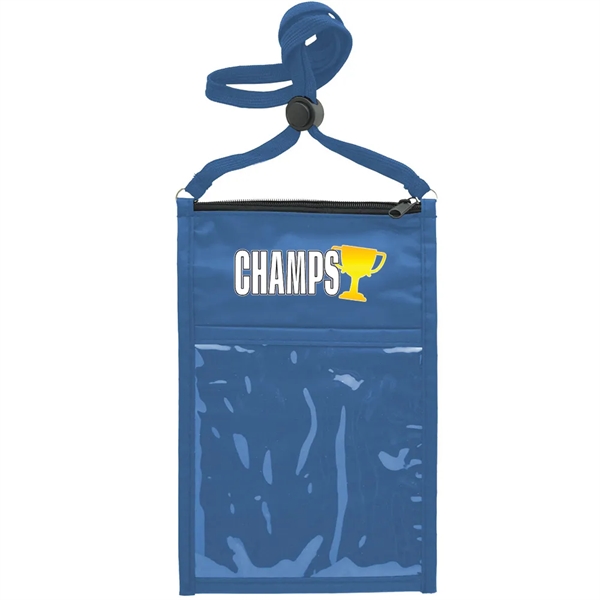 Large Double Pouch Neck Wallet - Large Double Pouch Neck Wallet - Image 29 of 32